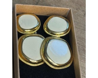 Kolczyki wiszące w kolorze starego złota z podwójnym kółkiem