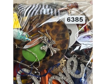 Mixed Craft Supply Lot, Beads, Charms, Jewelry Findings, 2lb 12oz