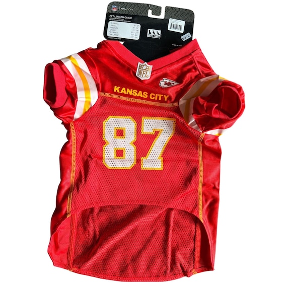 Kansas City Chiefs Travis Kelce #87 Large Dog Jersey NFL Official