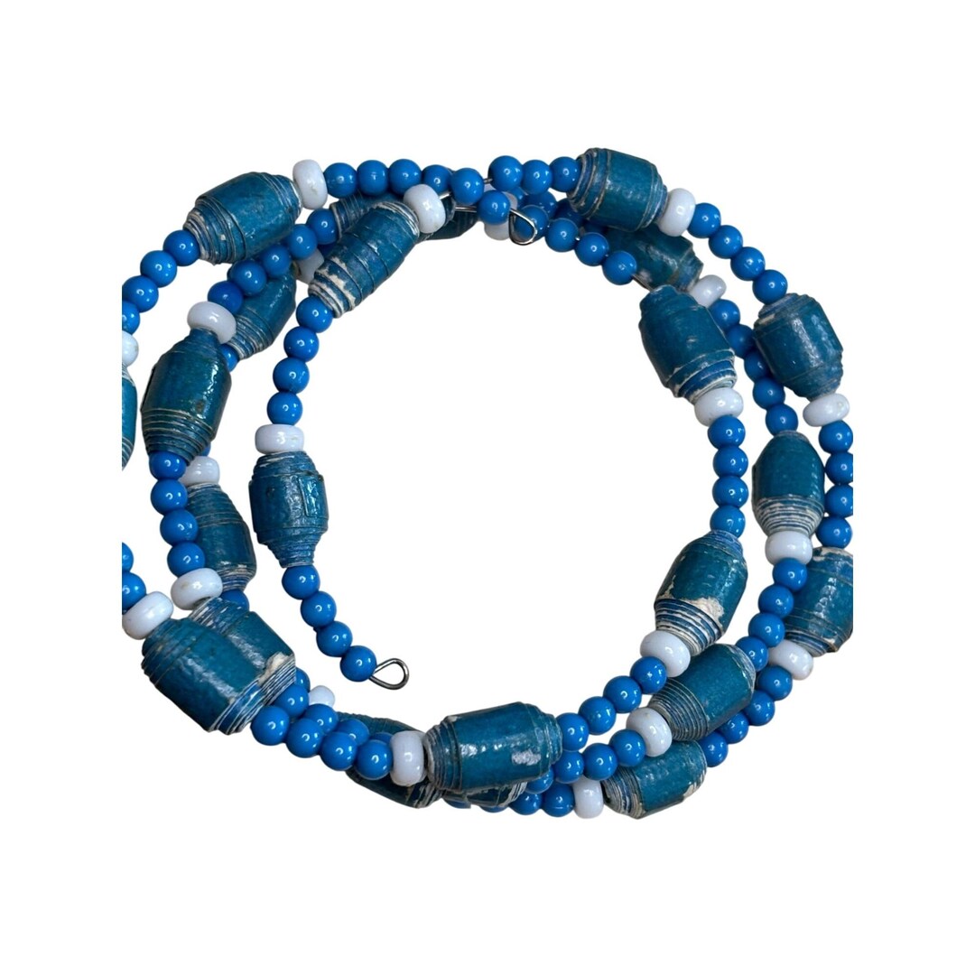 Bracciale Donna Fatto A Mano Con Perline Di Cristallo Blu - Regolabile In Argento Sterling 925, Elegante E Leggero, Cod. EX-A-1982
