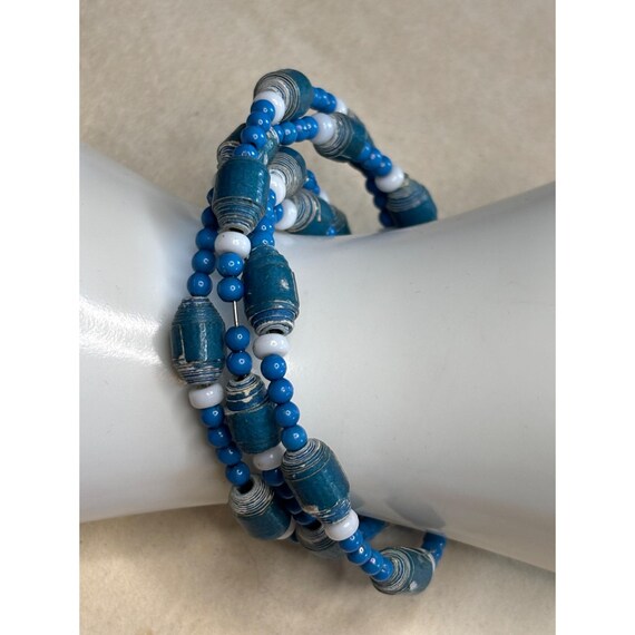 Bracciale Regolabile In Argento Sterling 925 Con Perline Di Cristallo, Fatto A Mano, Colore Blu, Regalo Per Donna, Compleanno E Festa Della Mamma - 3