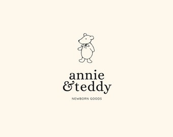 Baby Brand Logo Design: Hand-Drawn Line Art (Digital Files)