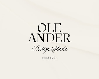 OLEANDER Brand Assets | Luxury Premade Logo Design, Interior Design Logo, Luxury Store Logo, Spa Logo, Jewelry Logo, Luxury Business Card