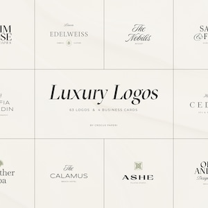 LUXURY Logos & Business Cards | FREE Customization