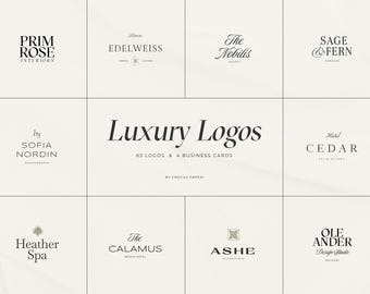 LUXURY Logos & Business Cards | FREE Customization