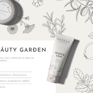 BEAUTY GARDEN Vol. Nr.1 | Kräuter, Nüsse, Früchte, Pflegeetiketten