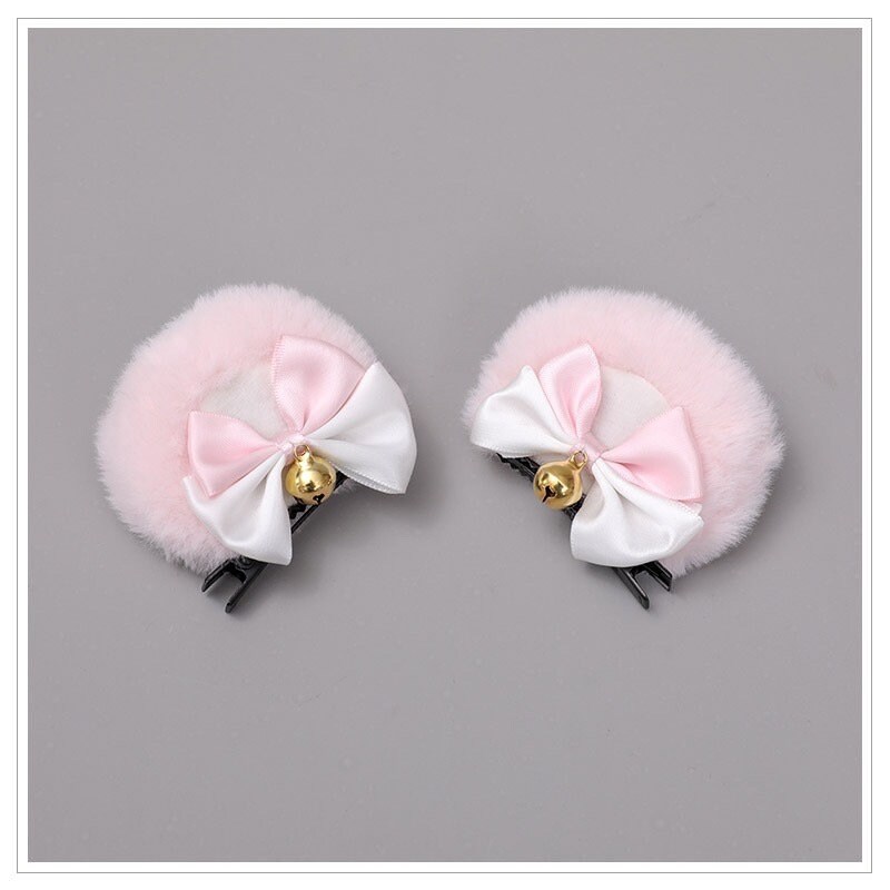 4 Colors Fluffy Cosplay Bear Ear Hairclip Adjustable Cute Fun - Etsy