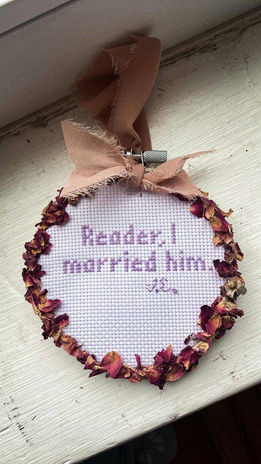 Jane Eyre Quote reader, I Married Him Decoration Etsy