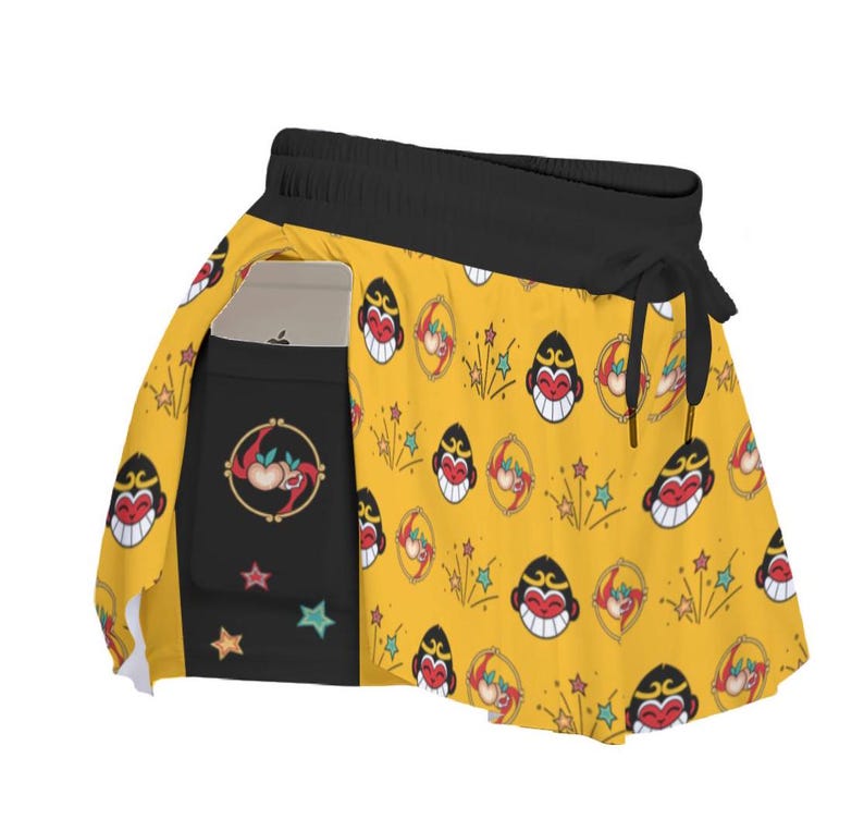 Best Gift MK Wukong Peach, Flowy Kawaii Shorts Etsy Canada