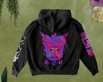 Unisex Halloween Gengar Shadow Kawaii Hoodie