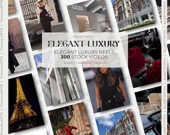 Paquete de 300 elegantes y lujosos videos/reels para redes sociales listos para usar