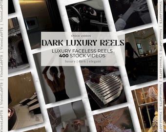Paquete de 400 Reels de Lujo Oscuro – Sin Rostro l Videos/Reels para Redes Sociales Listos para Usar