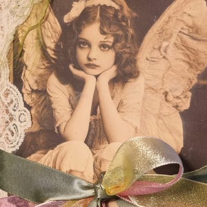 Gorgeous Fairy Themed Vintage Style Hand Crafted Junk Journal Filled with magical dreams