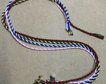 Silver CUSTOM Model Horse GEM Lead Rope- 28 COLORS