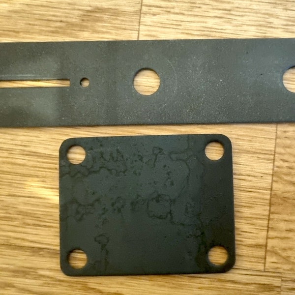 Telecaster Raw Metal Control Plate Set Standard