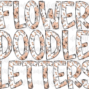 Flower Doodle Letters