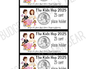 2025 Place Holder 25 cent Money | Kids Hop | Prop Money