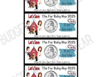 2025 Place Holder 25 cent Money | Fur Baby Hop | Prop Money