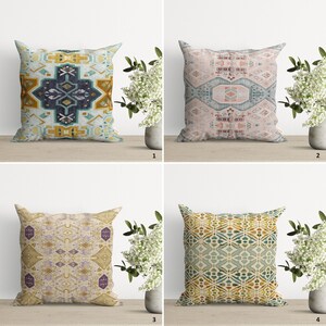 Capa de almofada com design de tapete desgastado | Capa de almofada estilo sudoeste | Decoração simples e doce para casa | Fronha estilo fazenda | Presente de inauguração