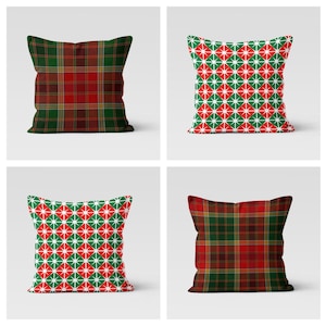 Capa de almofada com padrão xadrez | Capa de almofada com tendência de inverno | Decoração elegante, simples e charmosa para casa | Almofada estilo fazenda | Presente de inauguração