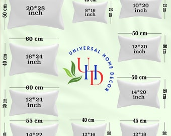 All Sizes Rectangle Pillow Insert|Soft Silicone Bead Cushion Filler for Decorative Lumbar Pillows