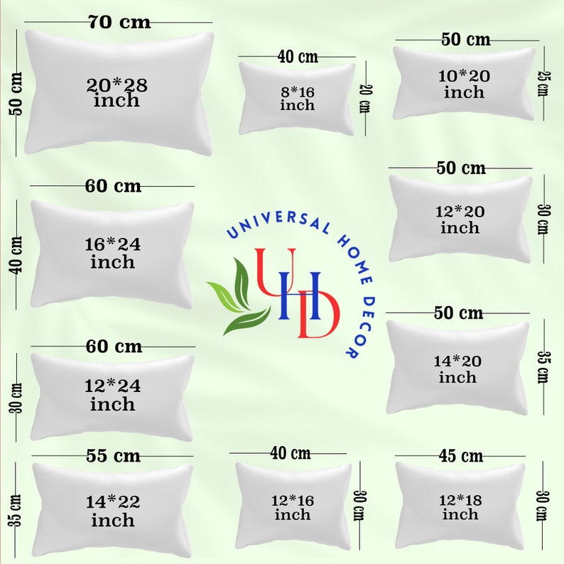 All Sizes Rectangle Pillow Insert|Soft Silicone Bead Cushion Filler for Decorative Lumbar Pillows