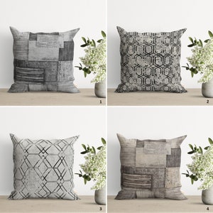 Capa de almofada estampada com gaiolas hexagonais | Capa de almofada estilo patchwork | Decoração abstrata para casa | Fronha contemporânea | Almofada simples e fofa