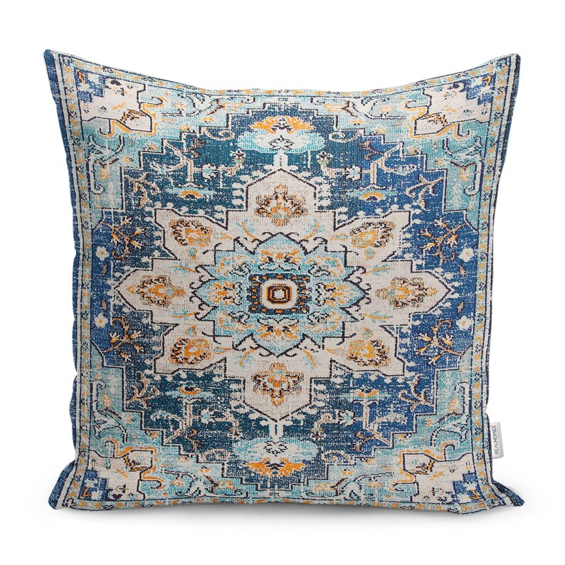 Turkish Rug Design Pillow Covercushion Case for Turquoise & Etsy
