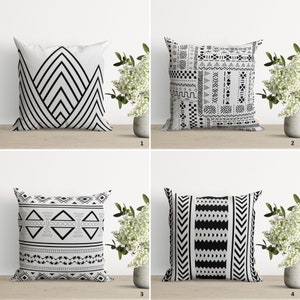 Capa de almofada nórdica escandinava | Capa de almofada simples e fofa | Fronha elegante | Tapete étnico tribal com design para decoração de casa | Almofada decorativa autêntica