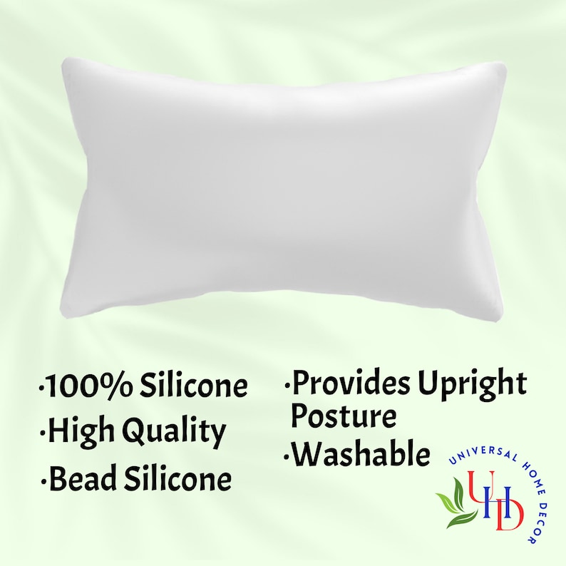 All Sizes Rectangle Pillow Insert|Soft Silicone Bead Cushion Filler for Decorative Lumbar Pillows