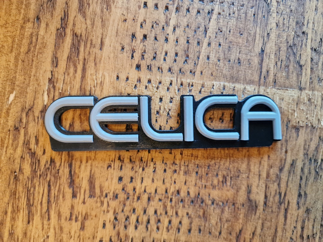 3D Printed Toyota Celica Replica Car Badge Pack of 2 - Etsy