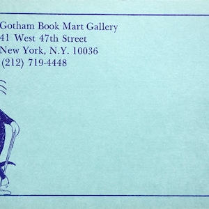 Cartolina d'epoca di Edward Gorey - 1982