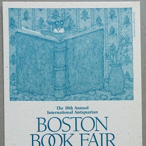 Edward Gorey Ankündigung Postkarte für die Boston Book Fair - 1994