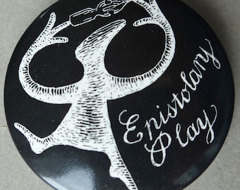 Edward Gorey Epistolary Play Button - 1997