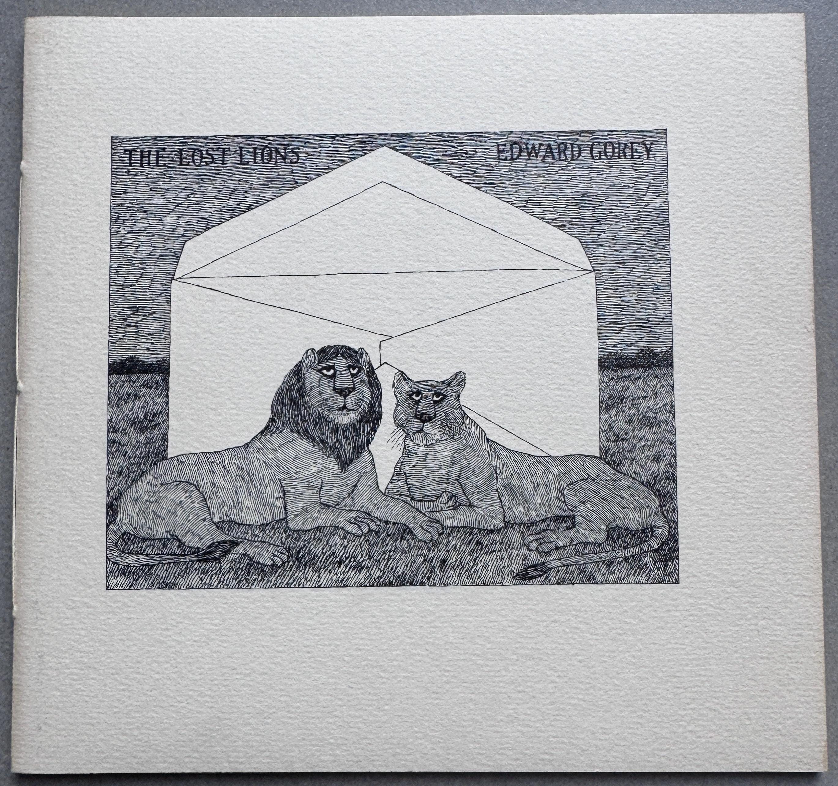 「THE LOST LIONS」Edward Gorey The Lost Lions by Edward Gorey - 1975 Diogenes Edition - Etsy