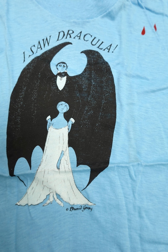 Edward Gorey "I Saw Dracula" Child's T-Shirt - image 2