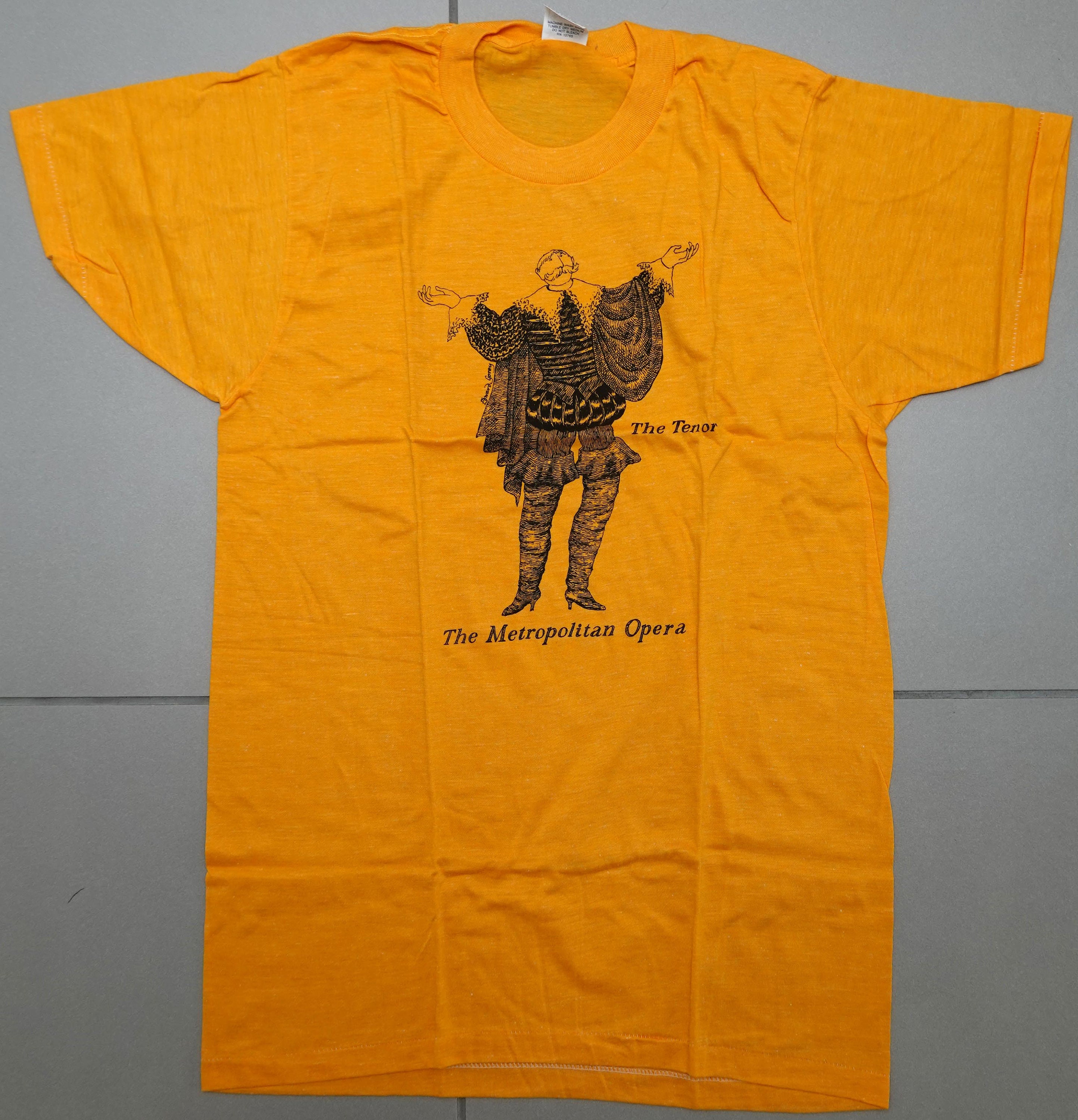 Vintage Edward Gorey Metropolitan Opera T-shirt - the Tenor