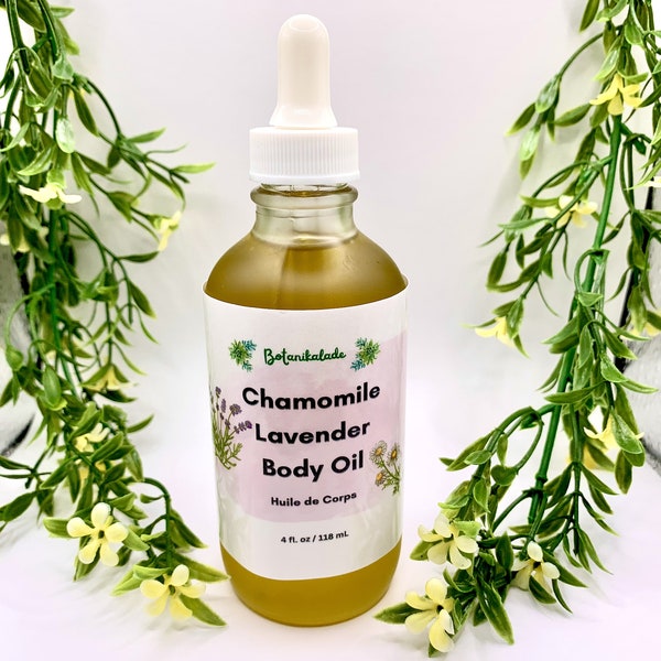 Chamomile Lavender Body Oil - Botanical Body Oil