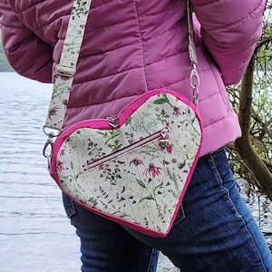 Schnittmuster Herztasche nähen, Slingbag, Handtasche – deutsche Anleitung & Schnittmuster eBook
