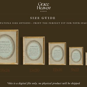 Conjunto de 6 pôsteres vintage com versículos bíblicos, decoração de parede com motivos botânicos, arte religiosa para casa e sala de oração. imagem 4