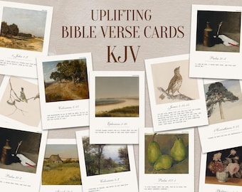 120 cartes de versets bibliques - Écritures imprimables LSG pour les tableaux de vision, étude de la Bible, prière - affirmation chrétienne en téléchargement numérique ensemble PDF