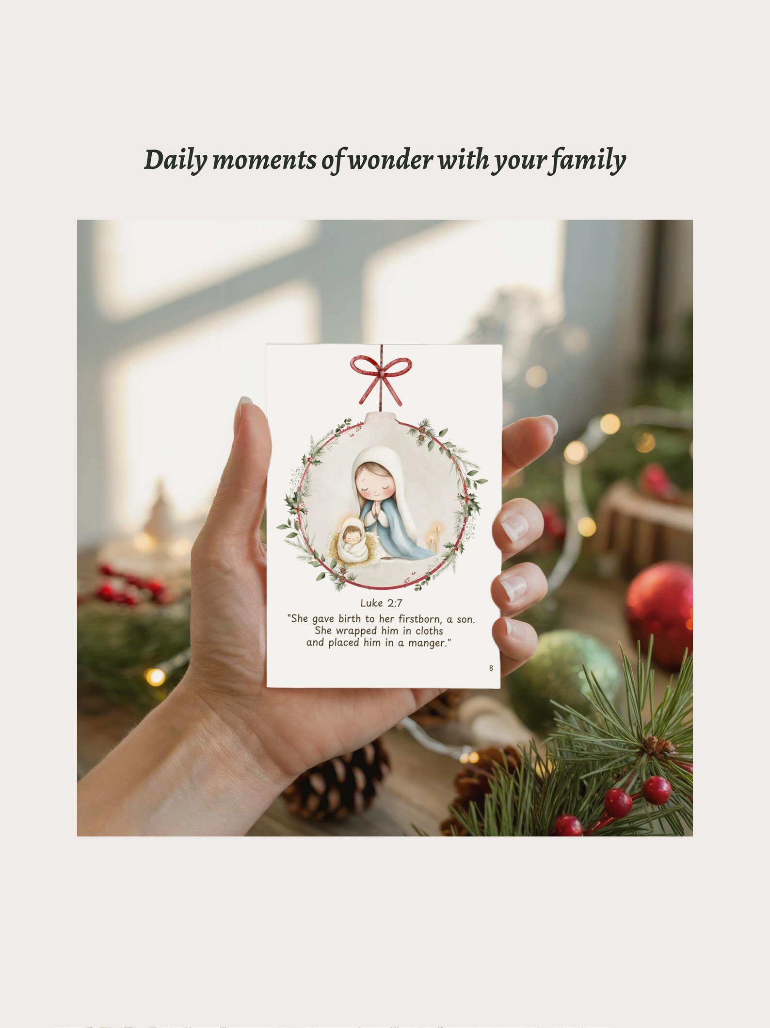 Christian Advent Calendar Printable | 25 Days Christmas Bible Verses ...