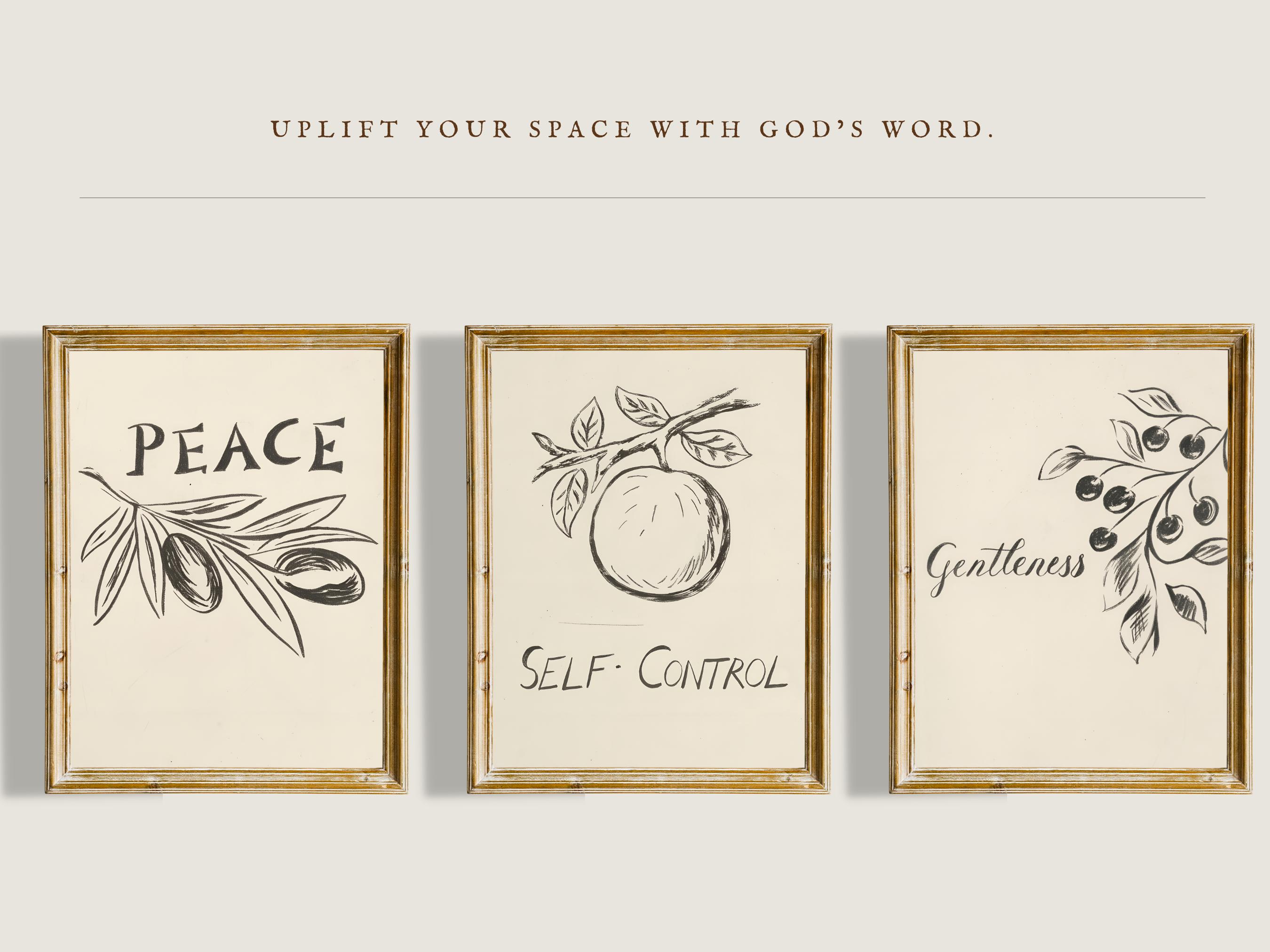 Fruit of the Spirit Wall Art Scripture Digital Download Christian Home ...