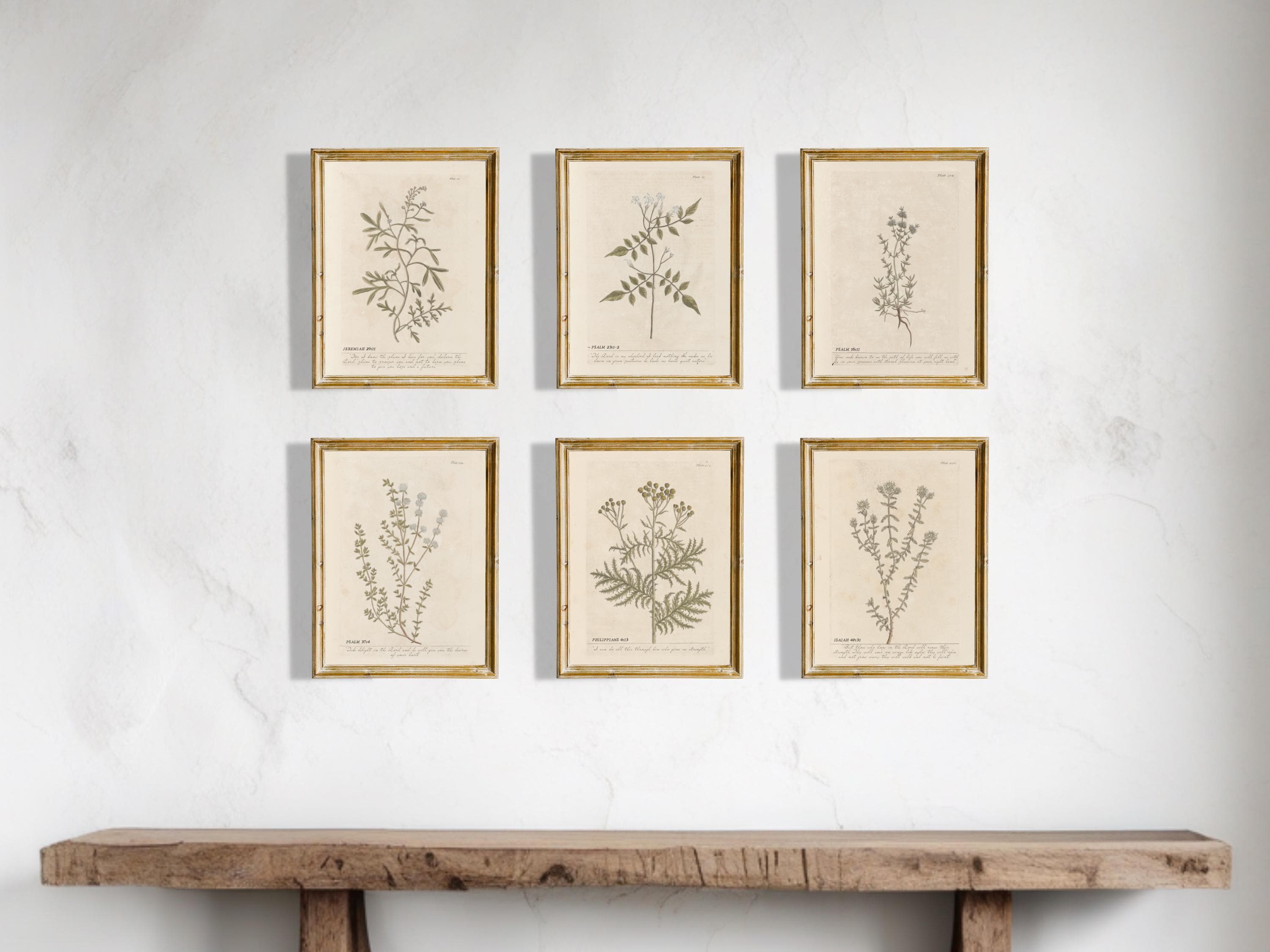 Christian Gallery Set of 6 | Bible Verse Wall Art | Scripture Printable ...