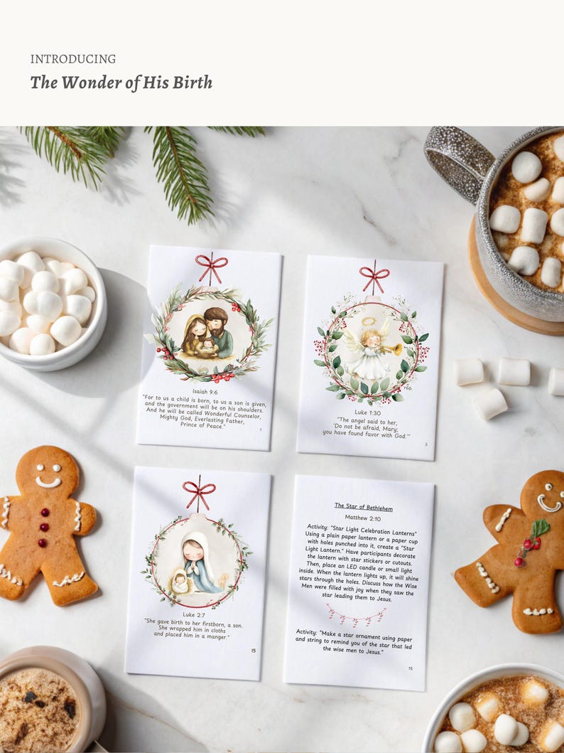 Christian Advent Calendar Printable | 25 Days Christmas Bible Verses ...