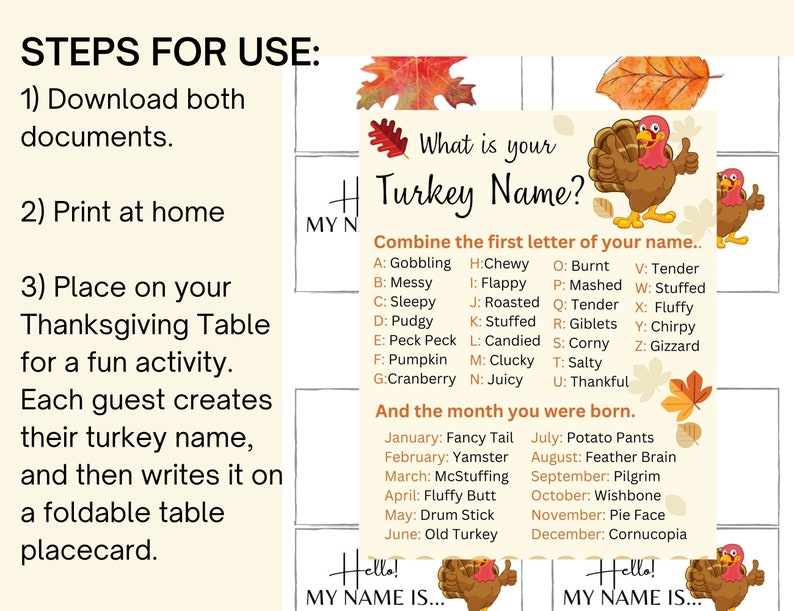 Easy thanksgiving activities before pack meeting
