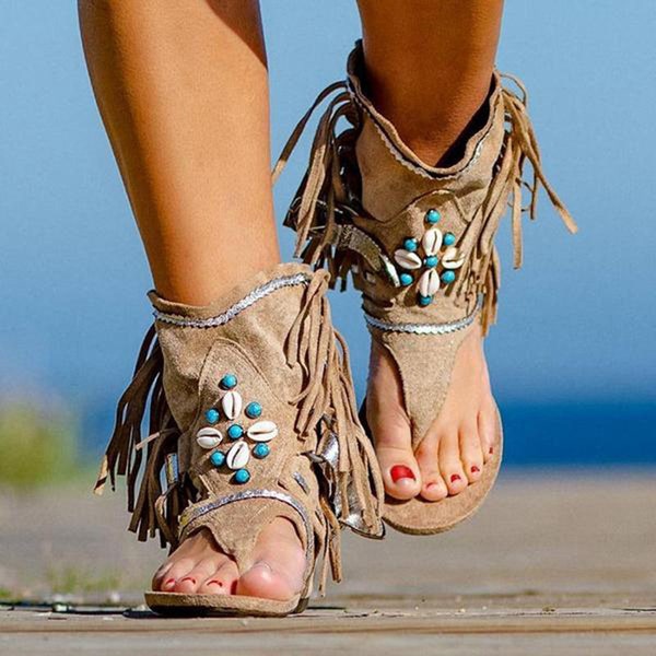 beaded sandals