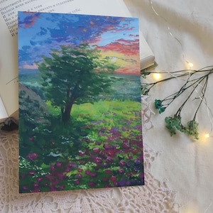 Landscape Postcard Set – Miniature Art to Share. Modern Embroidery Art