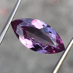 Lab Grown Alexandrite Marquise Gemstone, Marquise Cut Alexandrite , 14X7 mm Gemstone Color Effect alexandrite Loose gemstone 3.4 Cts