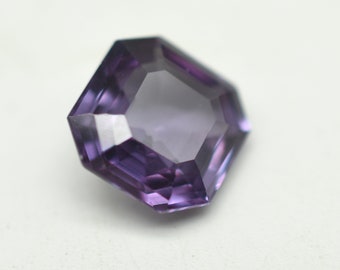 12 mm LAB Alexandrite Asscher Cut Faceted All Calibrated Asscher LAB Created Alexandrite Loose Gemstone For jewelry 12 mm Square Cut